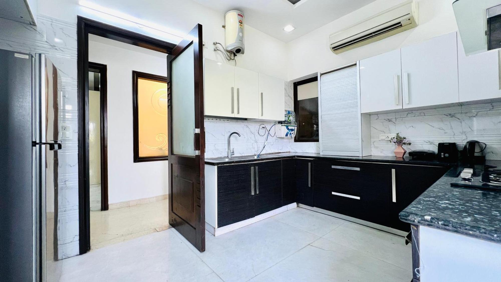 Olive Service Apartments - Greater Kailash Nueva Delhi Habitación foto